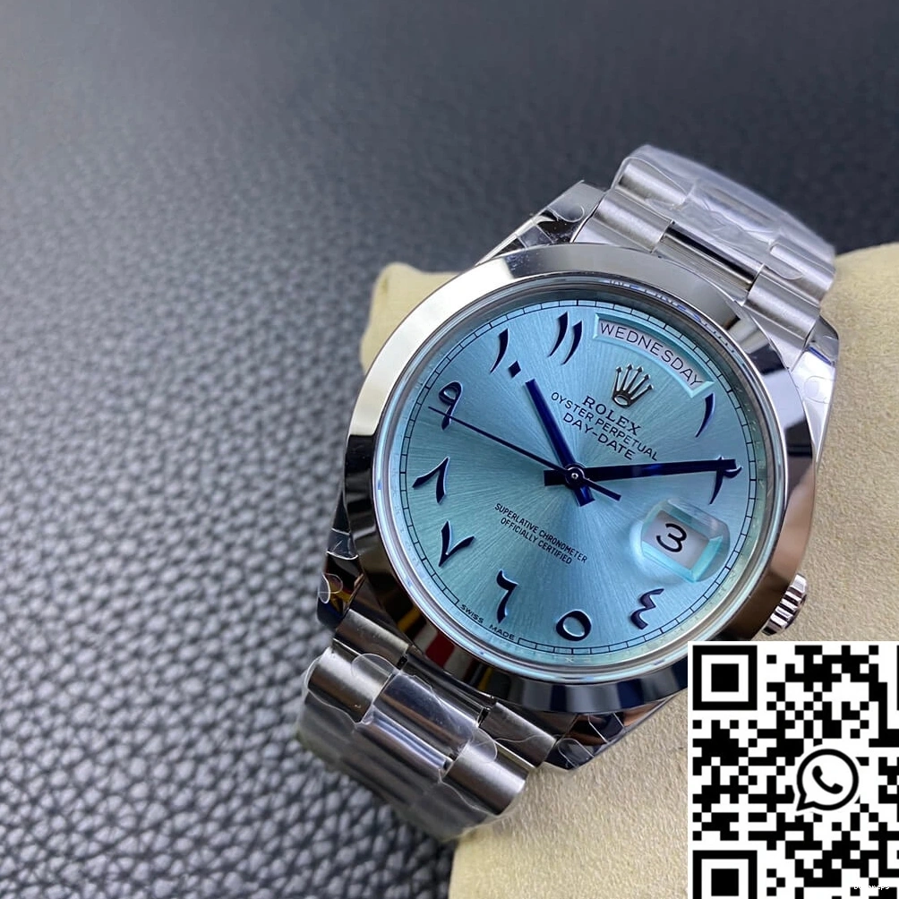 Steel Blue Day Middle Date East Stainless Dial BP Ice Customization Rolex Factory 0103